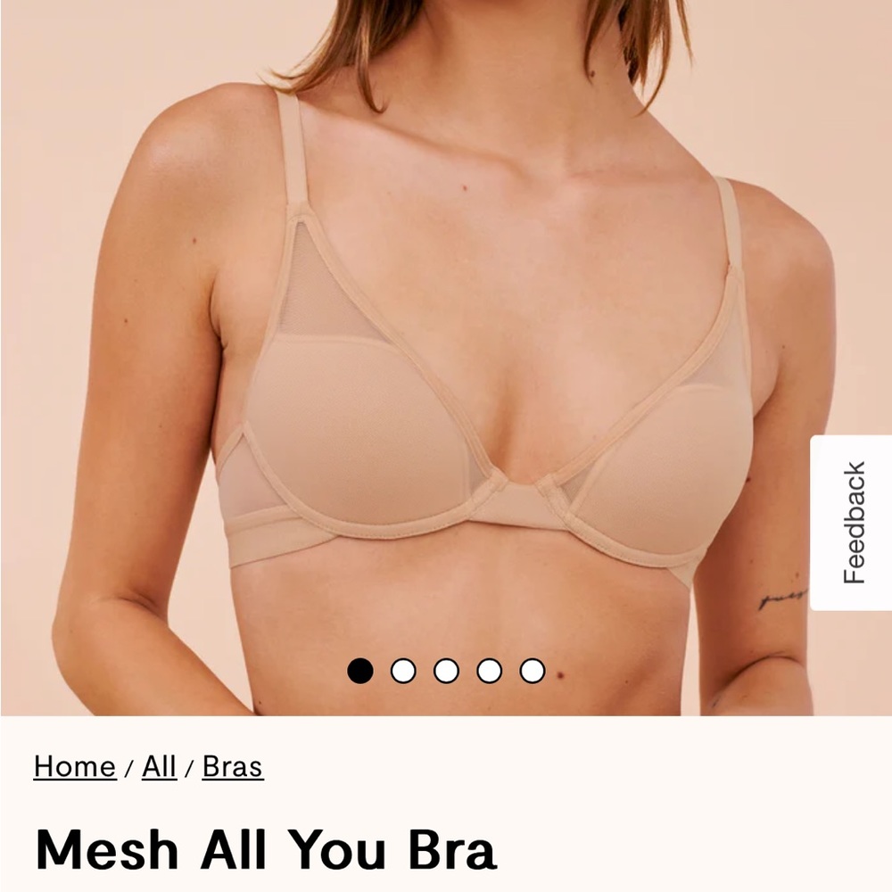 PEPPER Mesh All You Bra, buff 34A